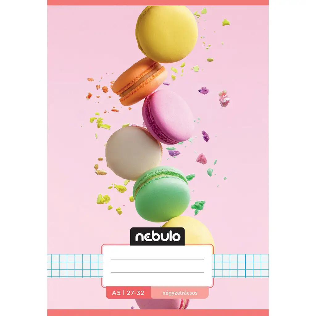 Nebulo: Тетрадка с макарони на квадратен шаблон A/5 27-32 изображение 1