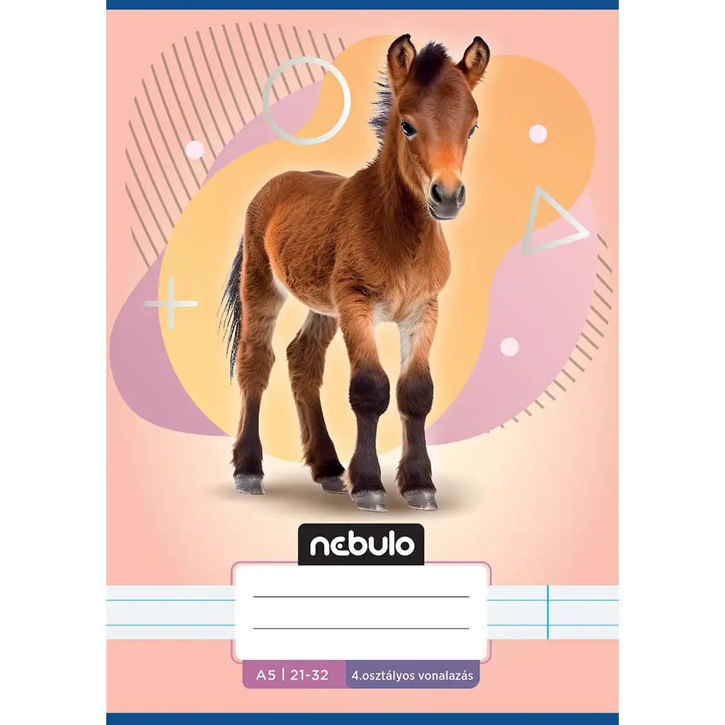 Nebulo: Тетрадка с мотиви на коне за 4-ти клас A/5 21-32 изображение 1