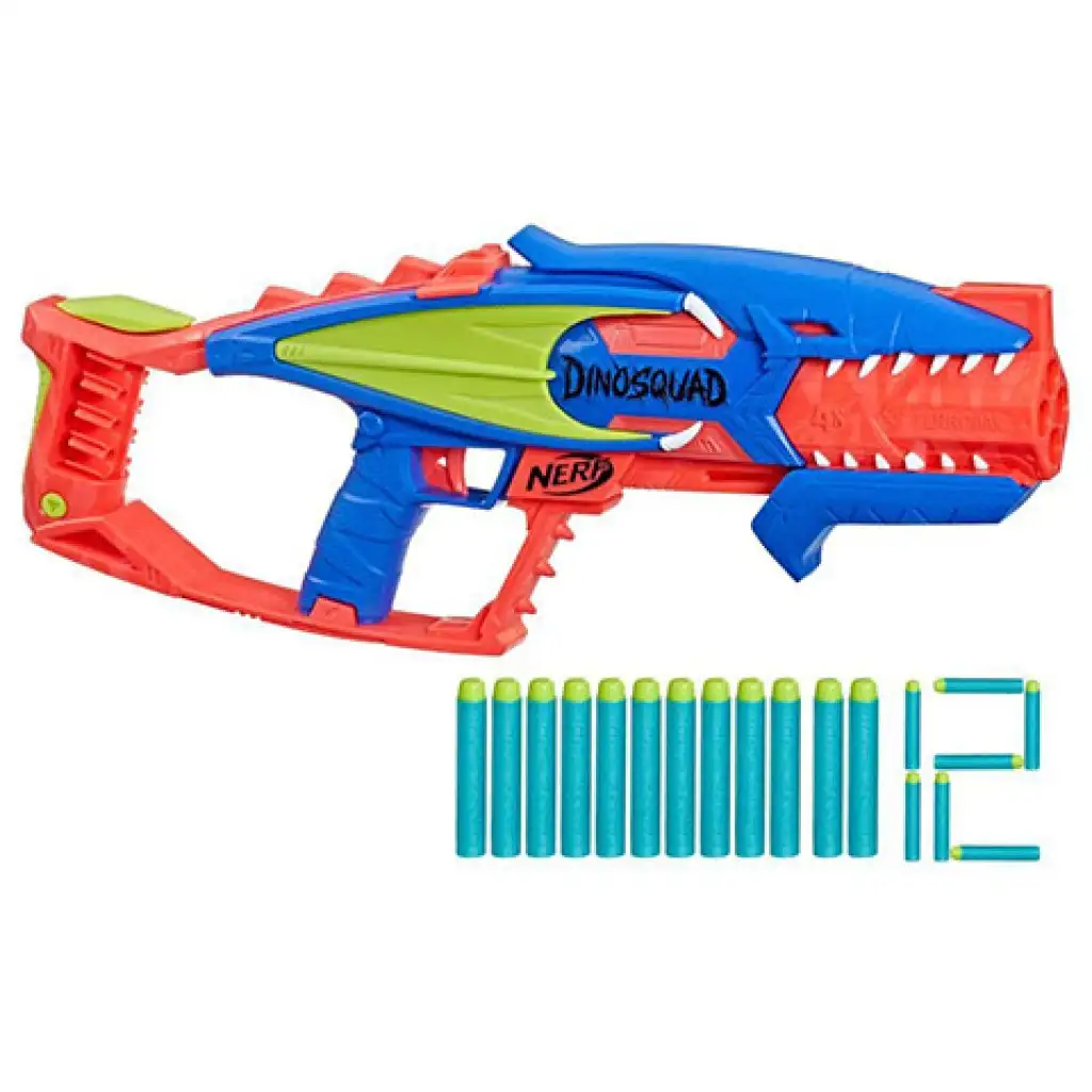 Nerf Dinosquad Terrodak пистолет за стрелба с гъби с 12 патрона - Hasbro изображение 3