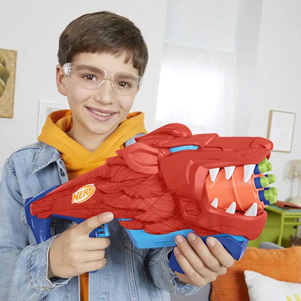 Nerf: Lionfury пистолет за стрелба с гъби с 16бр патрони - Hasbro изображение 6