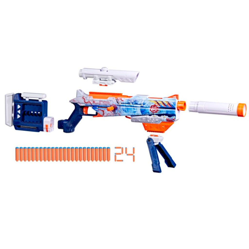Nerf: Loadout Arctic Zerostriker пистолет за стрелба с гъби – Hasbro изображение 2