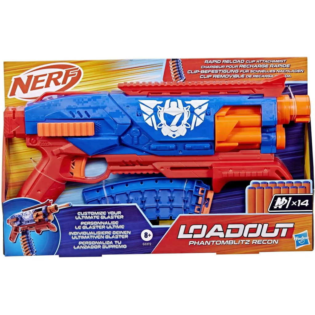 Nerf: Loadout Phantomblitz Recon пистолет за стрелба с гъби - Hasbro изображение 1
