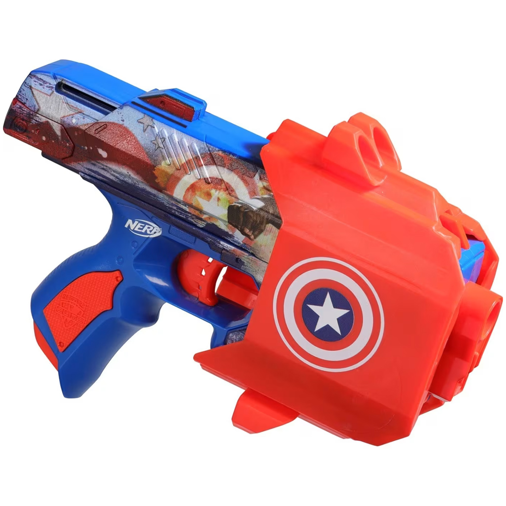 Nerf: Marvel Капитан Америка пистолет за стрелба с гъби - Hasbro изображение 3