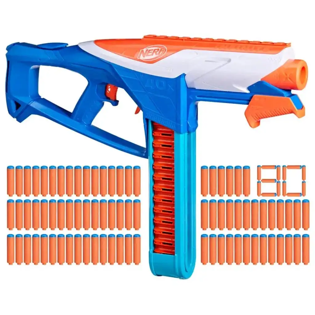 Nerf: N-Series: Безкраен пистолет за гъби с 80 бр. патрони - Hasbro изображение 2