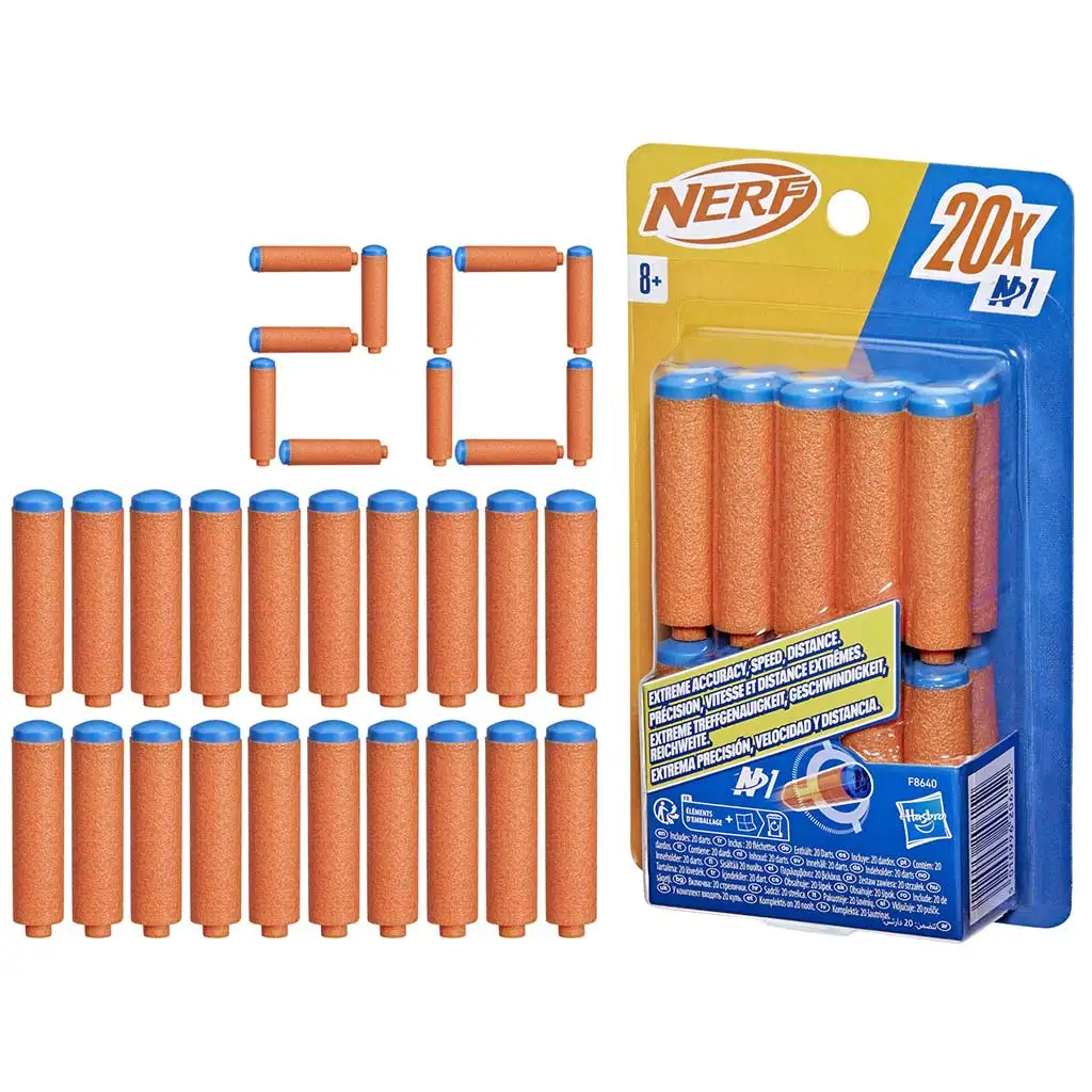 Nerf: N-Series: Комплект за презареждане на 20 броя пяна патрони - Hasbro изображение 2
