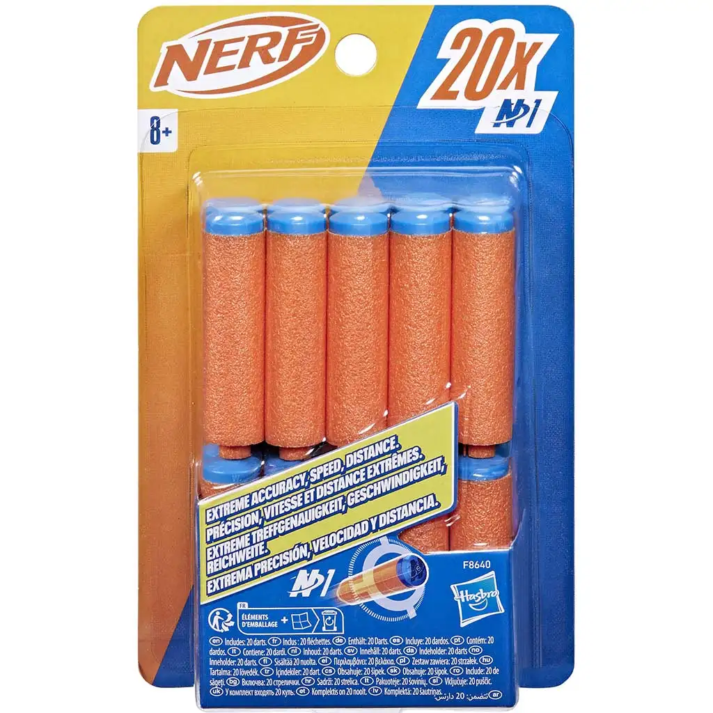 Nerf: N-Series: Комплект за презареждане на 20 броя пяна патрони - Hasbro изображение 1