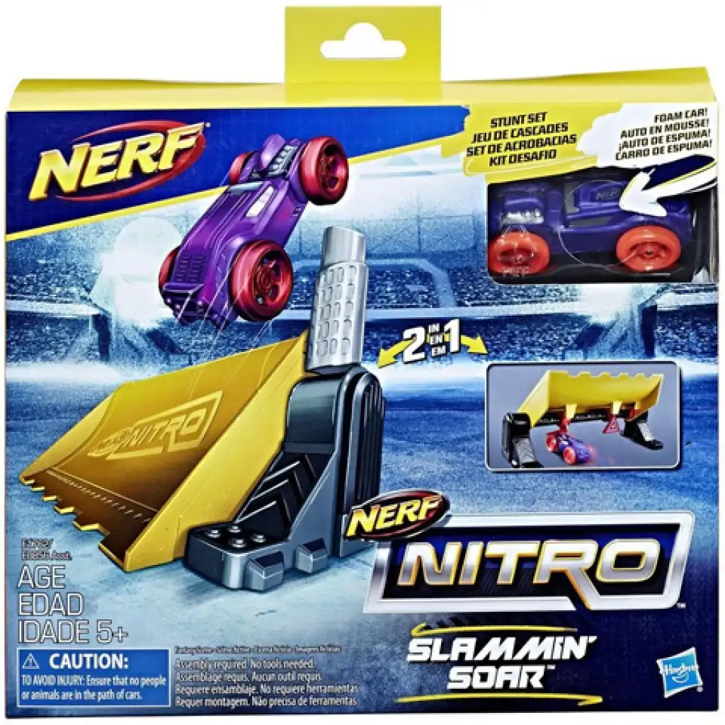 Nerf Nitro: Slammin’ Soar каскадерска гъба количка - Hasbro изображение 1