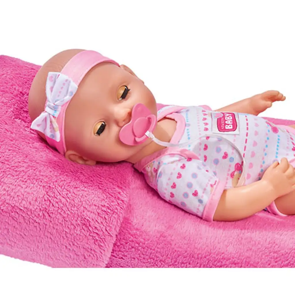 New Born Baby Пишкаща кукла с аксесоари 43см - Simba Toys изображение 3