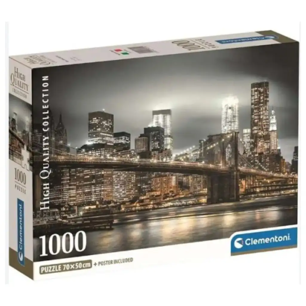 Ню Йорк пейзаж HQC 1000бр. пъзел с постер - Clementoni изображение 1