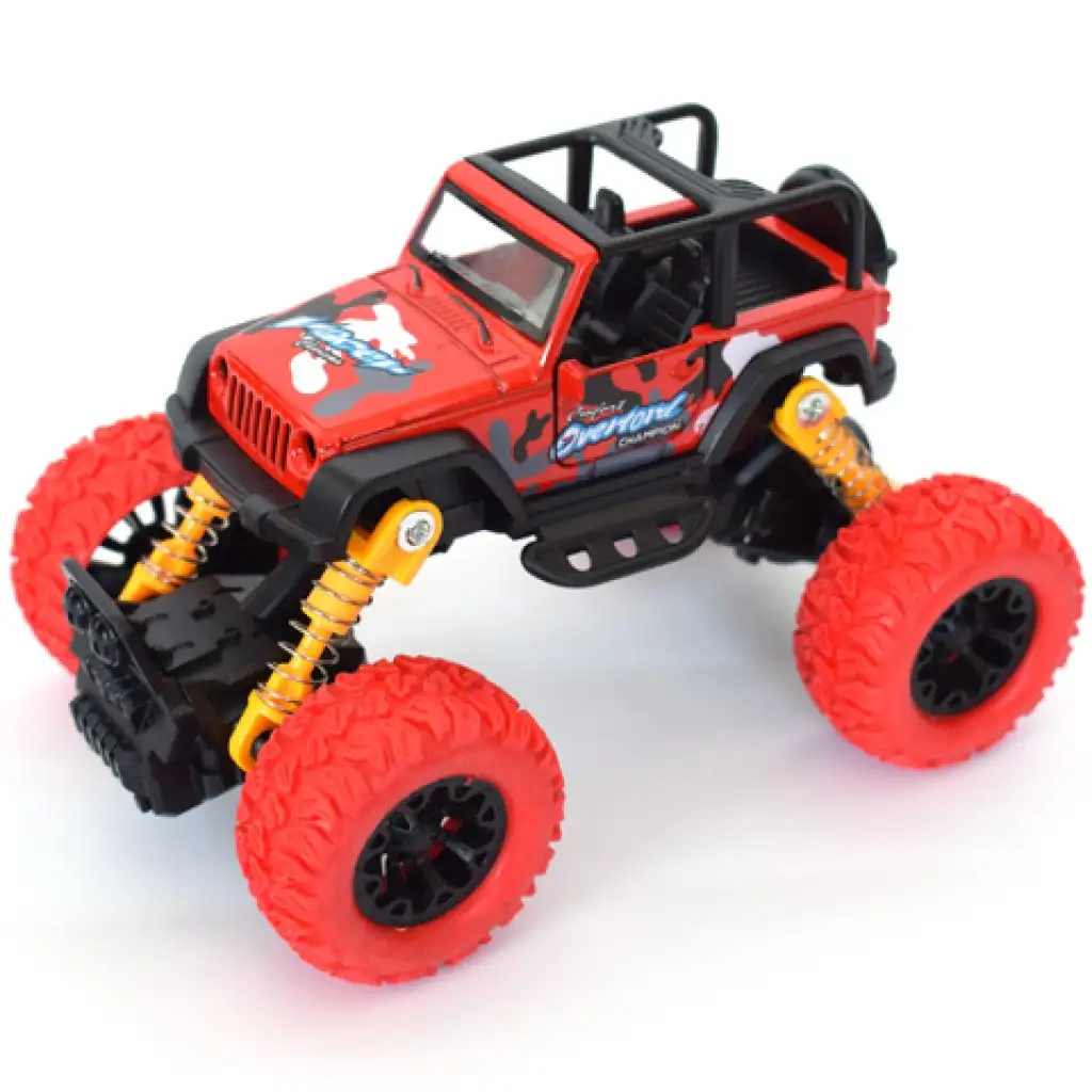 Офроуд червен Jeep теренен автомобил 1/32 изображение 2