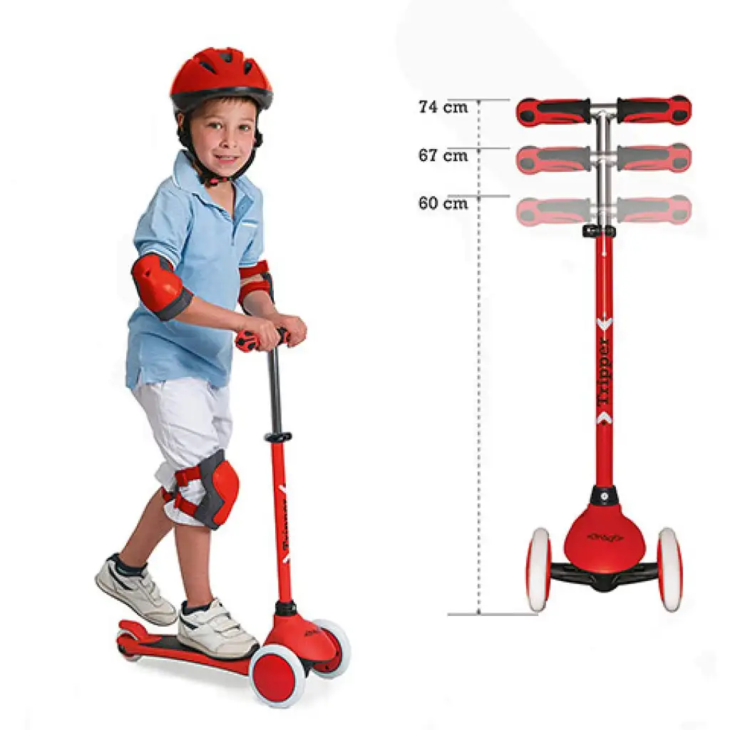 On and Go червен триколесен скутер - Mondo Toys изображение 3