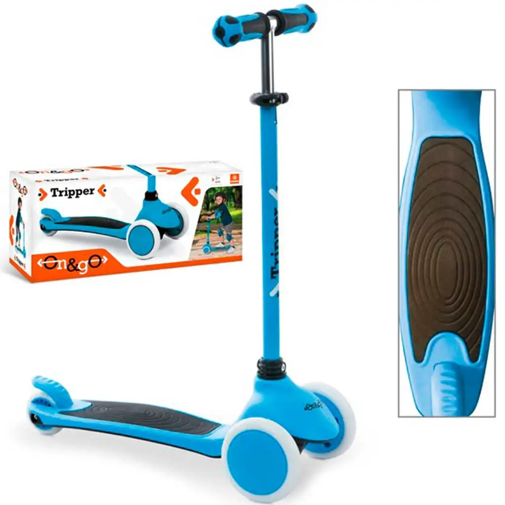 On and Go синьо триколесно скутер - Mondo Toys изображение 1