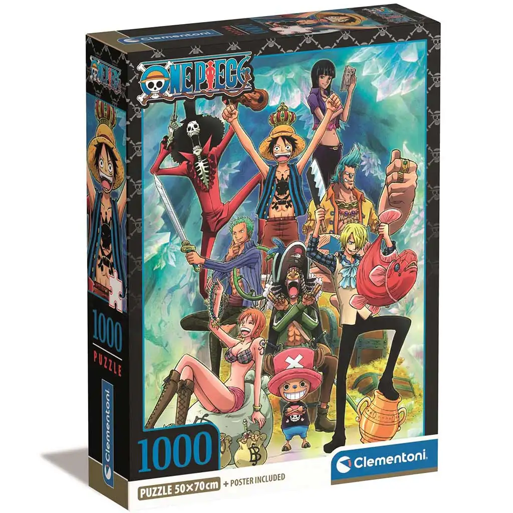 One Piece 1000 части компактен пъзел 50x70см - Clementoni изображение 1