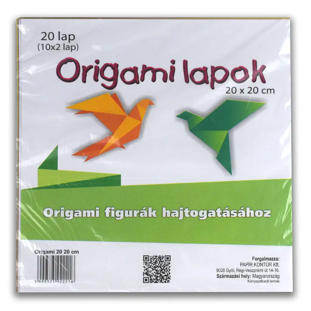 Оригами листове 20x20cm 20бр. изображение 1