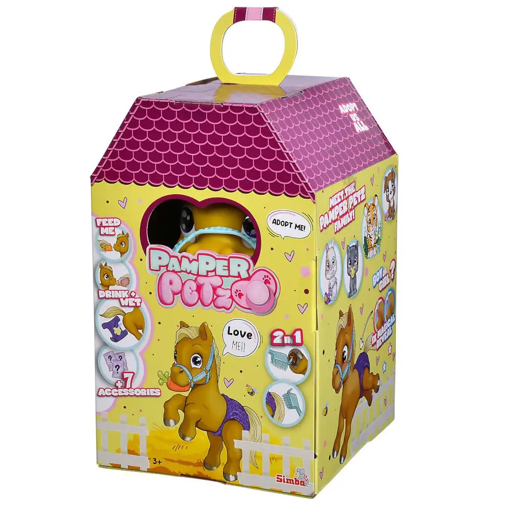 Pamper Petz: Пишкаща пони с аксесоари - Simba Toys изображение 5