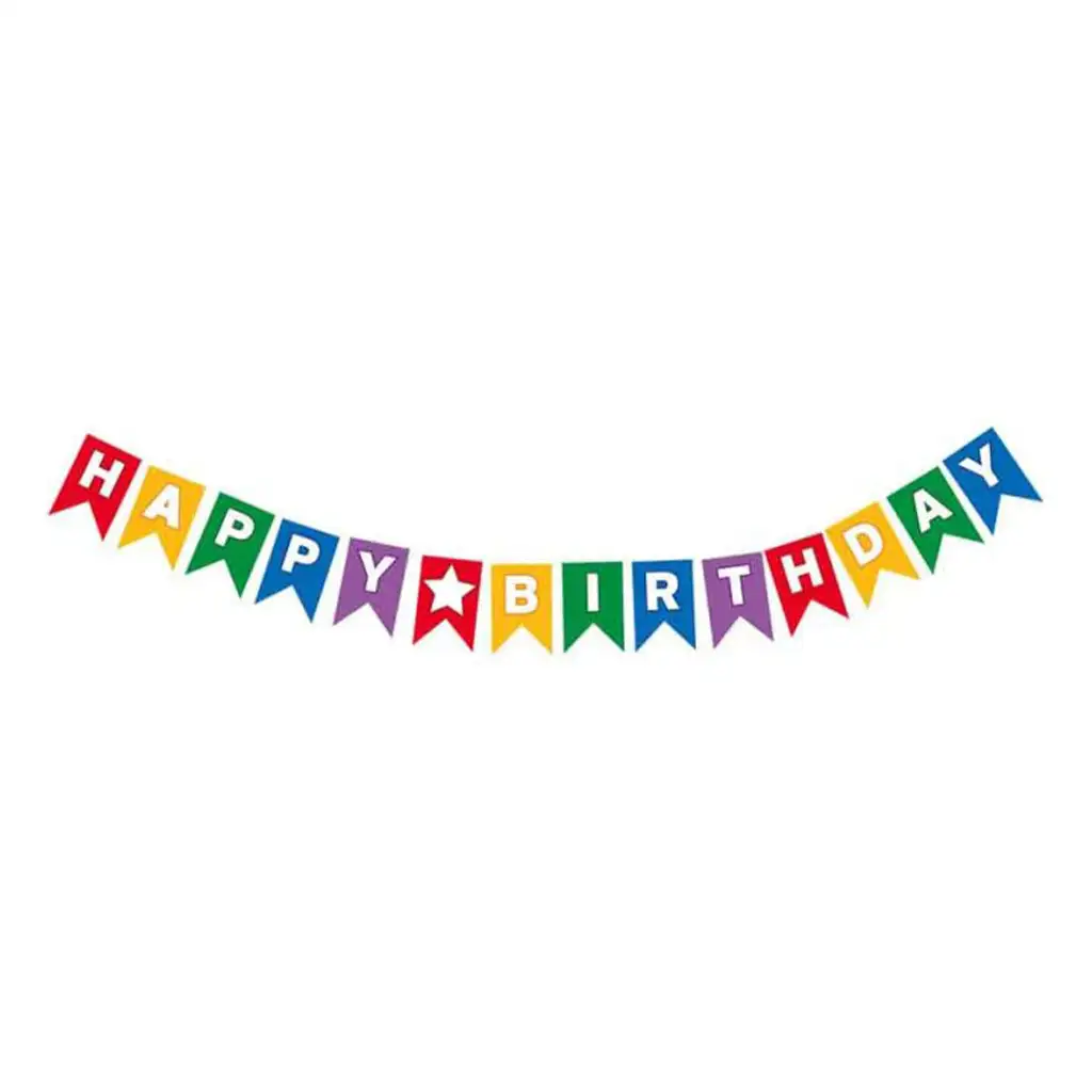 Парти банер с надпис Happy Birthday 230см изображение 1