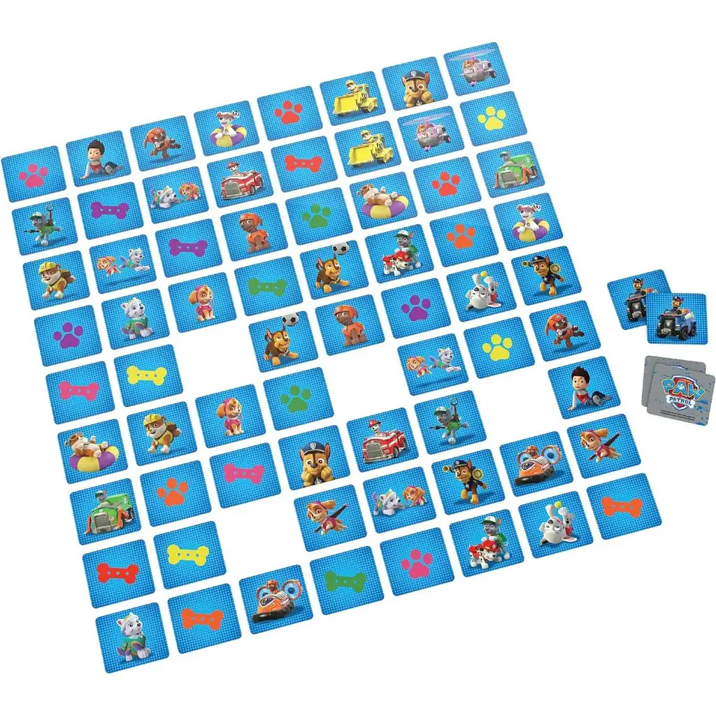Патрул на лапите: 72 части мемо игра в метална кутия - Spin Master изображение 3