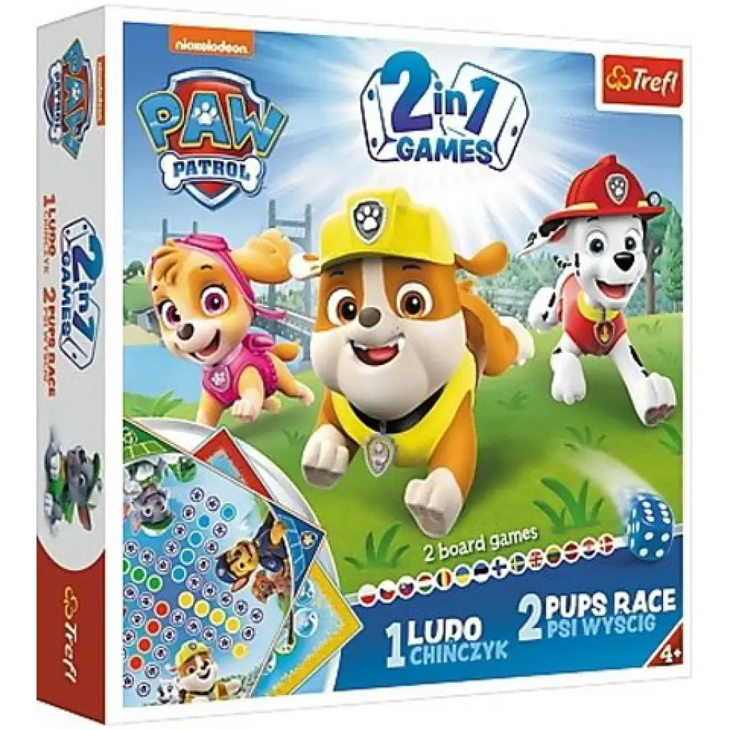Paw Patrol 2 в 1 настолна игра - Trefl изображение 1