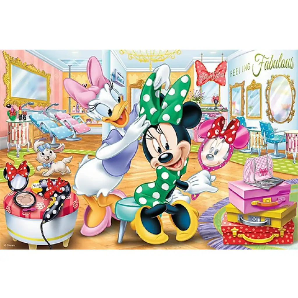 Пъзел Daisy и Minnie в салона за красота 100 части - Trefl изображение 2
