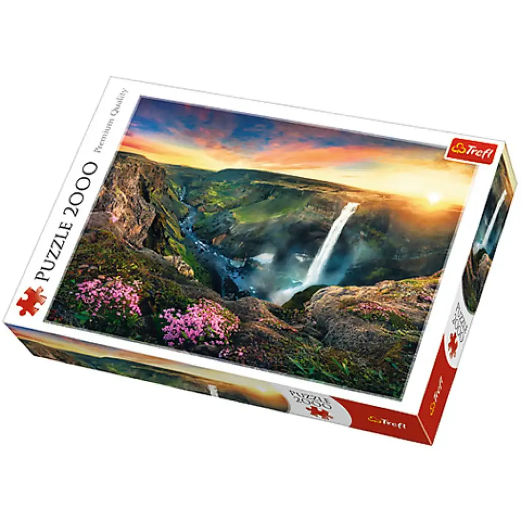 Пъзел Haifoss водопад, Исландия 2000 части - Trefl изображение 1