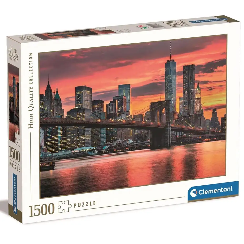 Пъзел HQC 1500 части East River при залез - Clementoni изображение 1