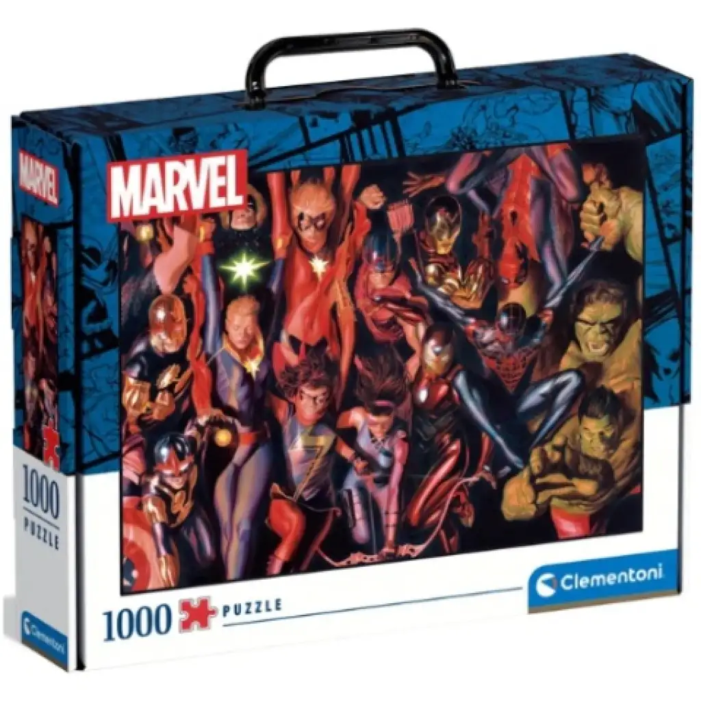 Пъзел на Marvel супергерои 1000 части в куфарче - Clementoni изображение 1