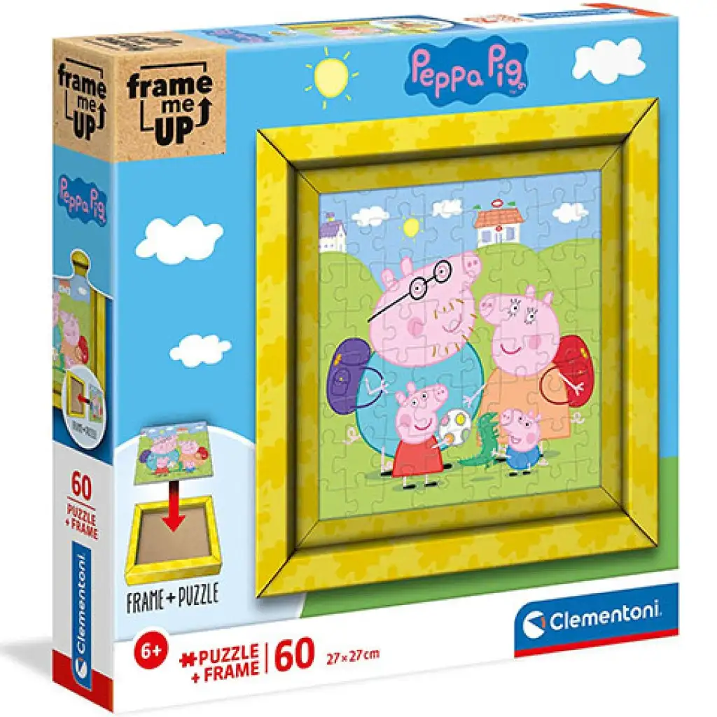 Пъзел с рамка Peppa Pig 60бр - Clementoni изображение 1