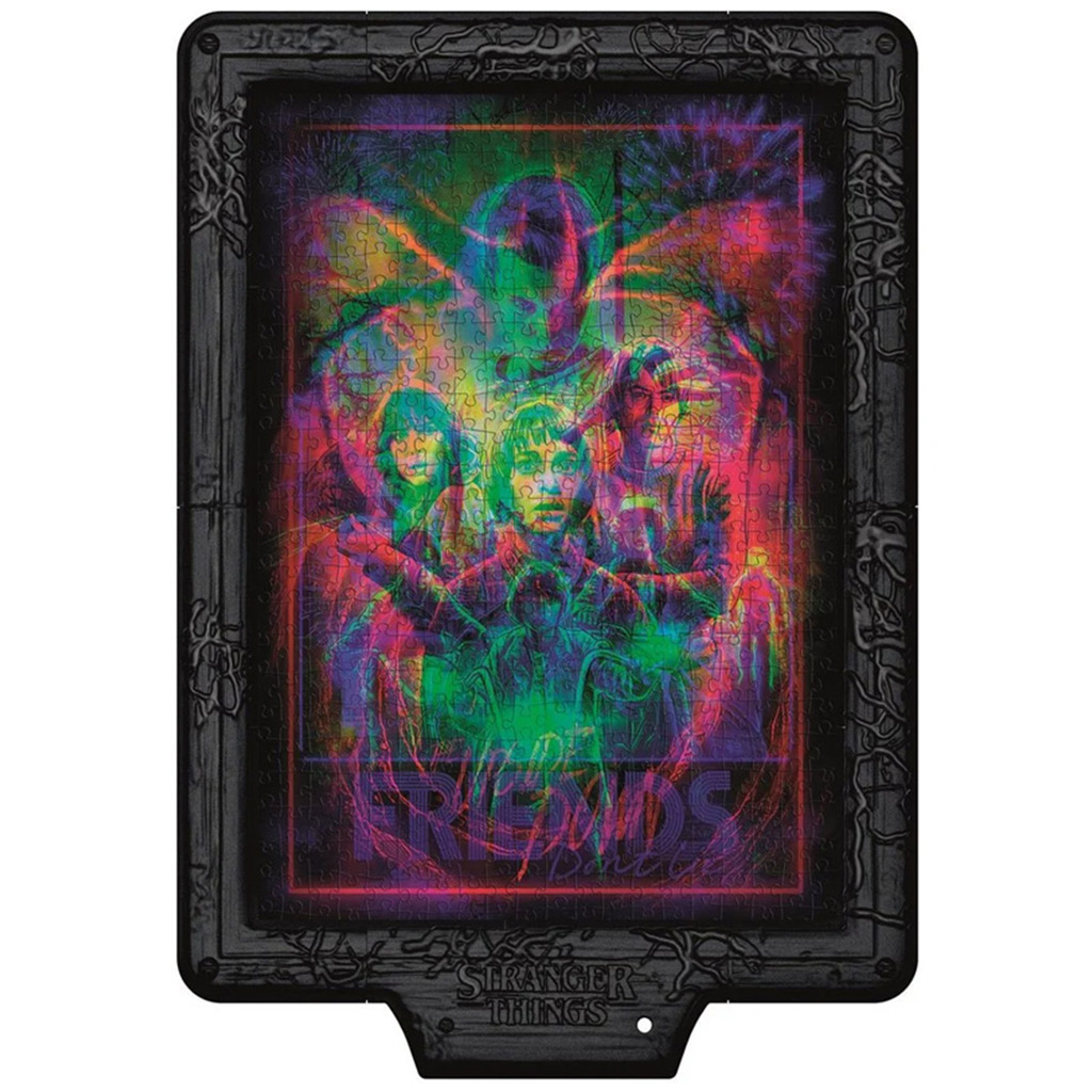 Пъзел Stranger Things с 520 части с рамка и RGB LED осветление – Clementoni изображение 2