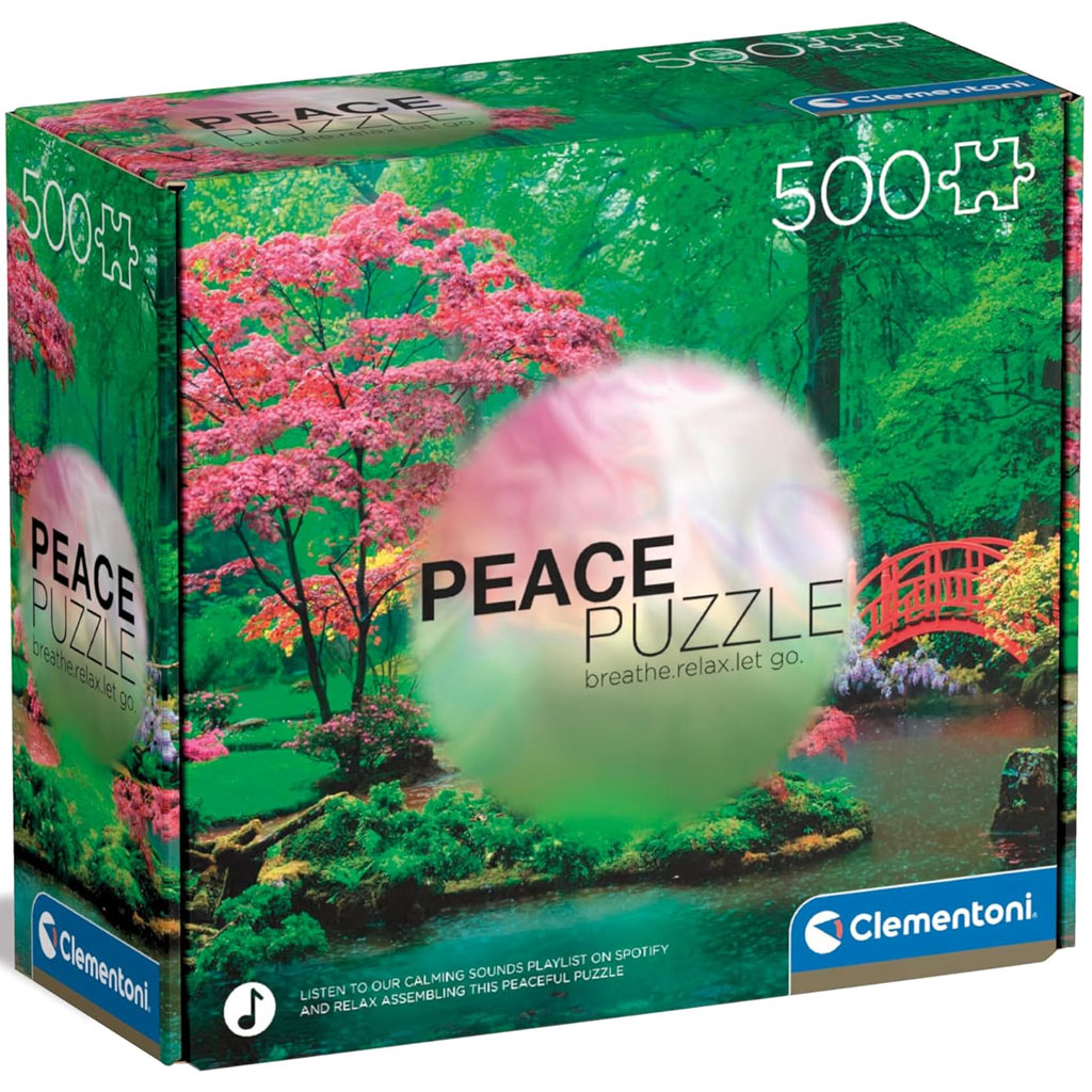 Peace puzzle: Успокояващи дъждовни капки 500 части - Clementoni изображение 1