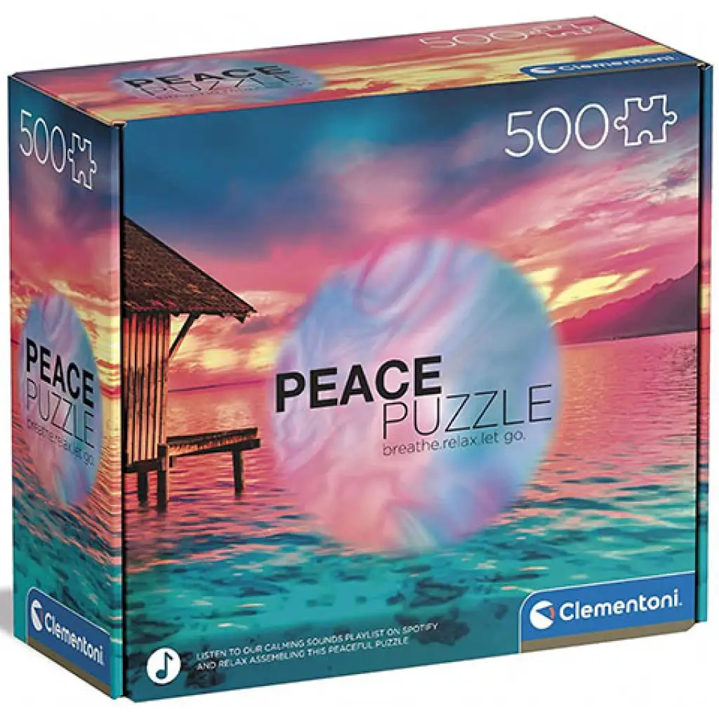 Peace Puzzle: Живей за момента 500 части пъзел - Clementoni изображение 1