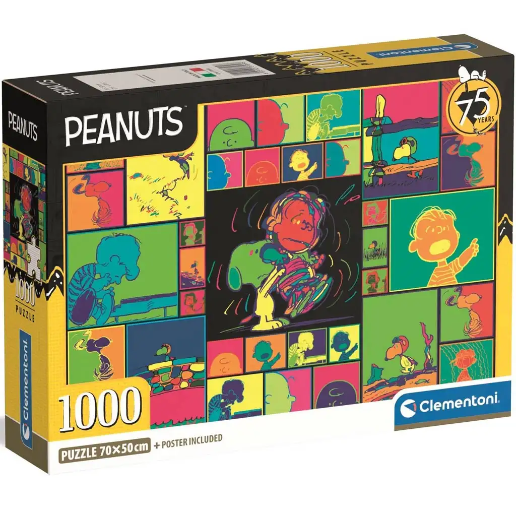 Peanuts 75 години 1000 части пъзел - Clementoni изображение 1