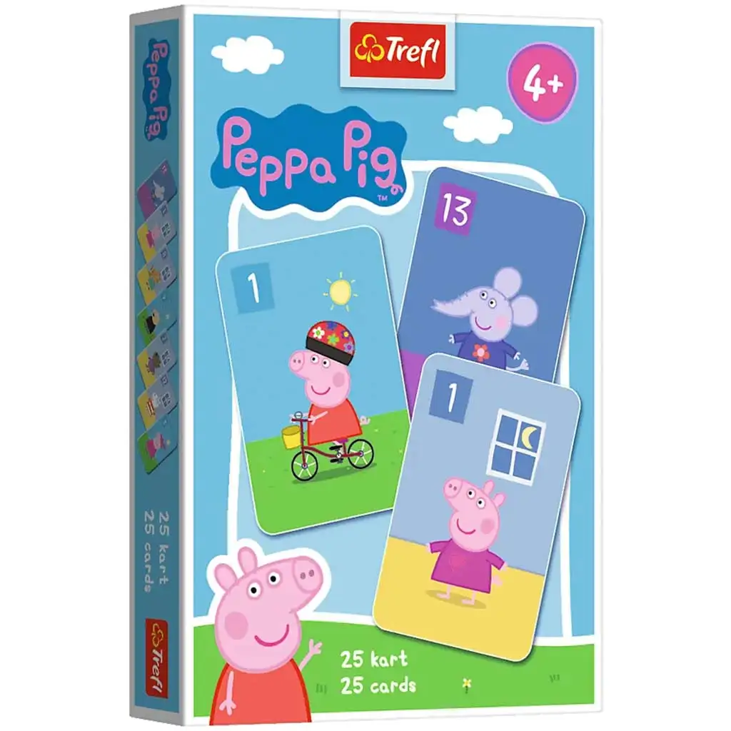 Пепа прасенце: черна пета картова игра - Trefl изображение 1