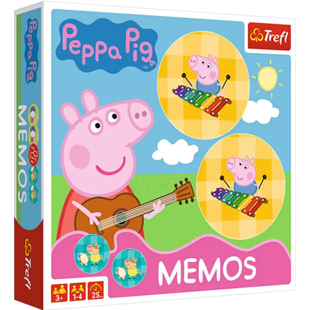 Пепа прасенце и приятелите му мемори игра - Trefl изображение 1