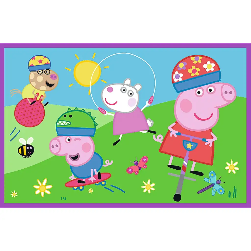 Peppa на детската площадка 2x24 части пъзел - Trefl изображение 2