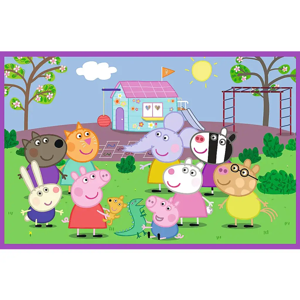 Peppa на детската площадка 2x24 части пъзел - Trefl изображение 3