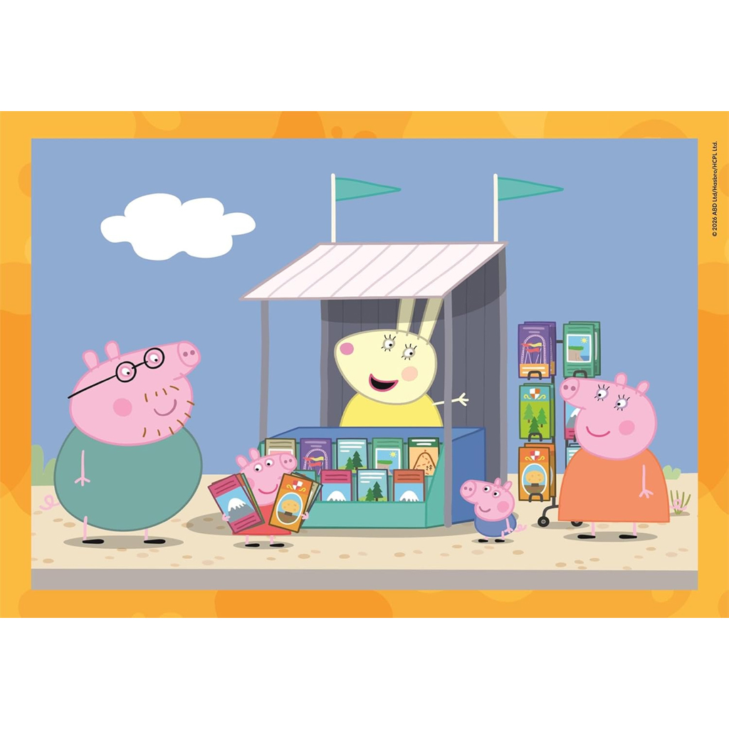 Peppa прасенце 4 в 1 Supercolor пъзел - Clementoni изображение 2