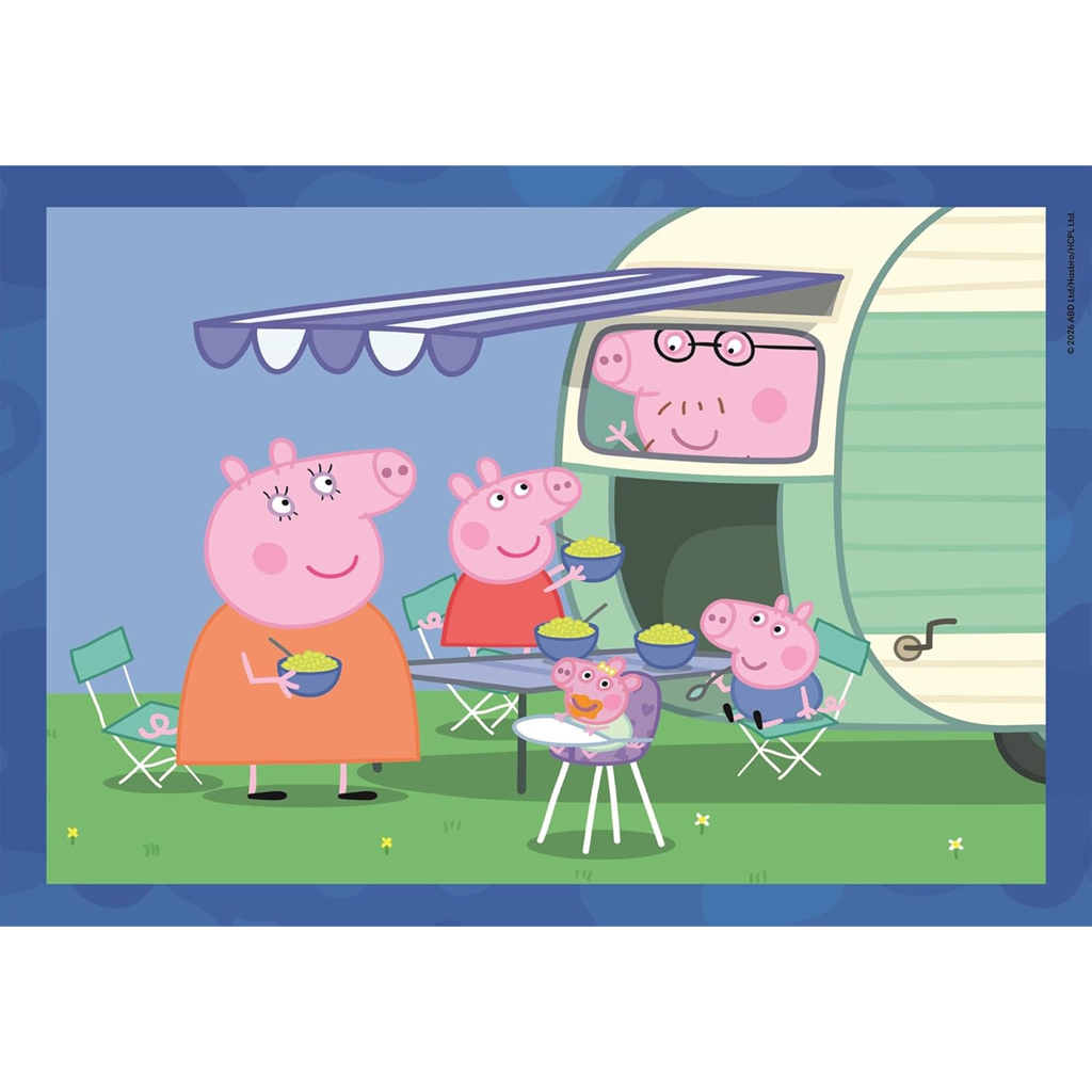 Peppa прасенце 4 в 1 Supercolor пъзел - Clementoni изображение 3