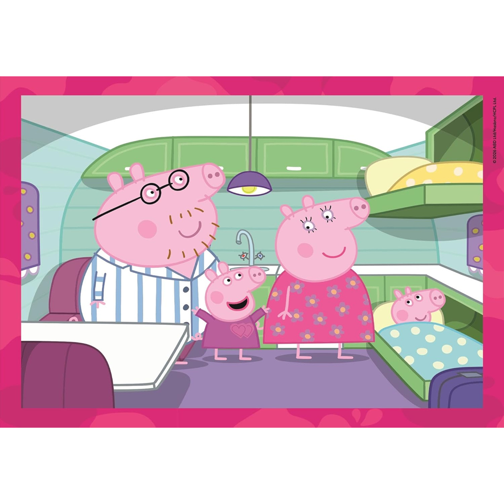 Peppa прасенце 4 в 1 Supercolor пъзел - Clementoni изображение 4
