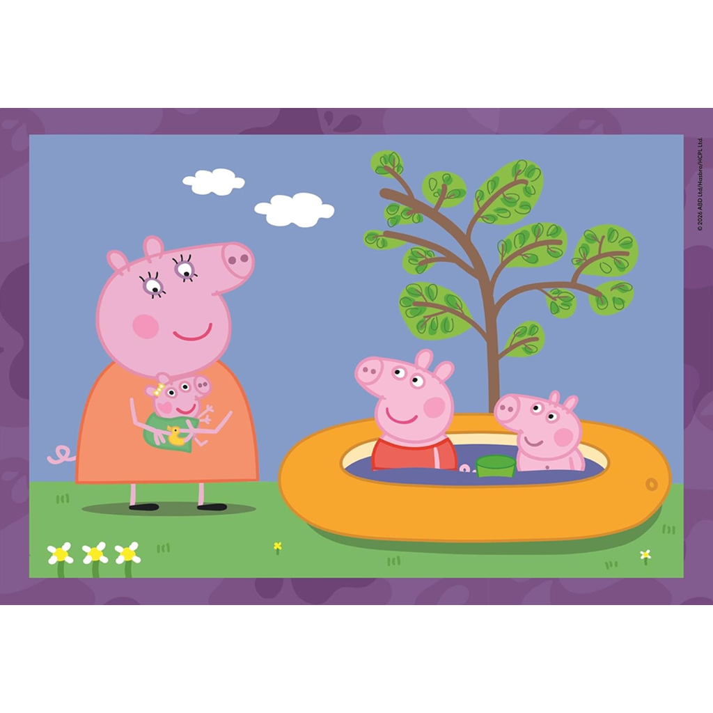 Peppa прасенце 4 в 1 Supercolor пъзел - Clementoni изображение 5