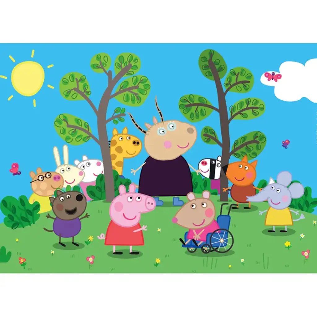 Peppa прасенце и приятели 24бр. макси суперколор пъзел - Clementoni изображение 2
