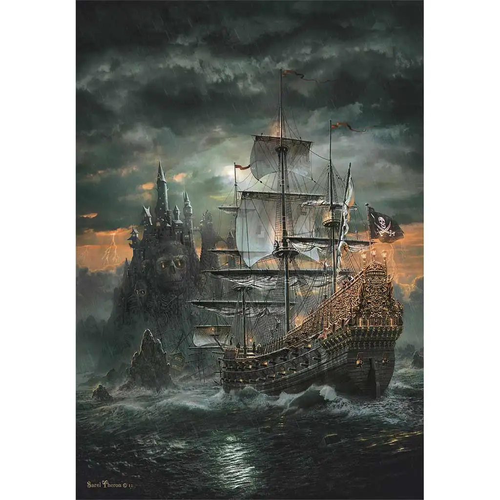 Пиратски кораб 1500 части HQC пъзел 59,5x84,5см - Clementoni изображение 2