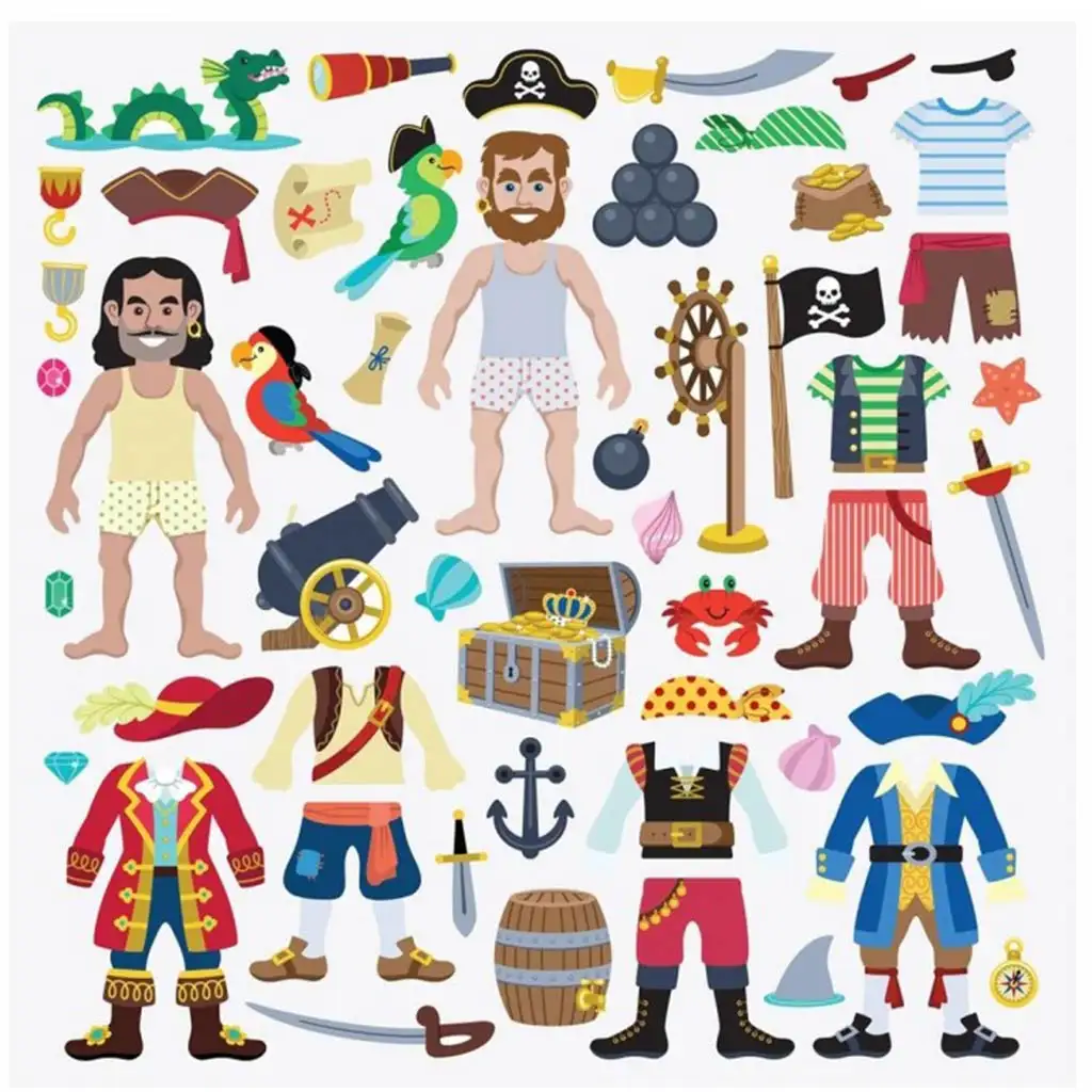Пиратски пъф стикер комплект - Melissa & Doug изображение 2