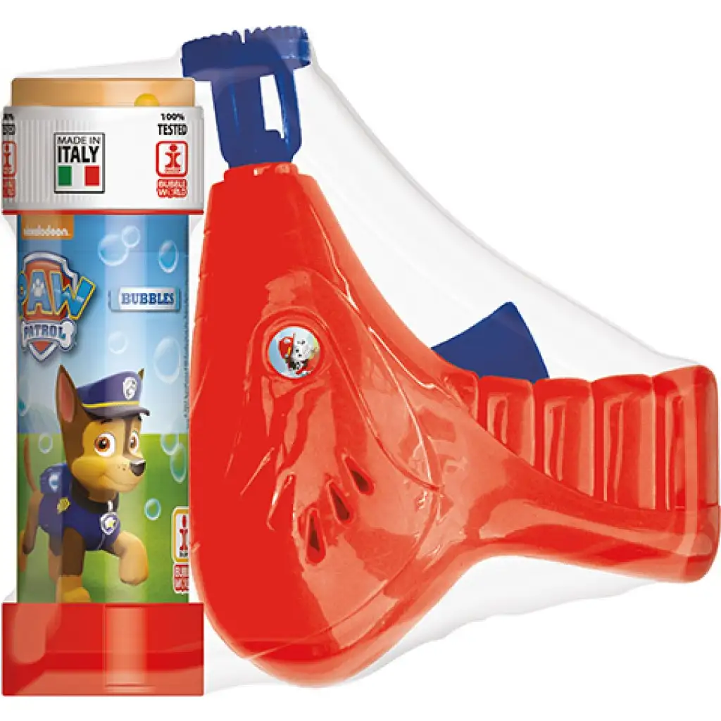 Пистолет за сапунени мехури Paw Patrol 60ml с подаръчен резервен комплект изображение 1