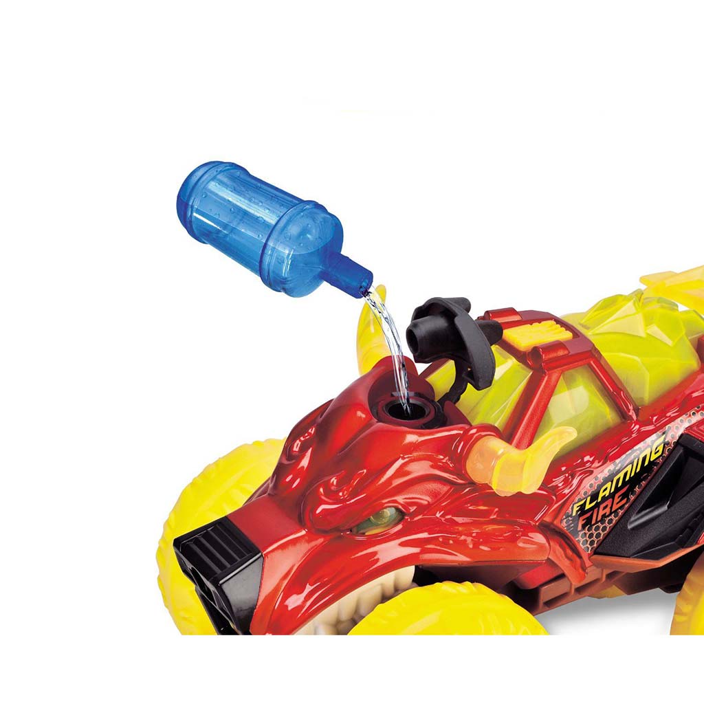 Пламтящ бикоглав монстер трак с светлина и звук - Dickie Toys изображение 3
