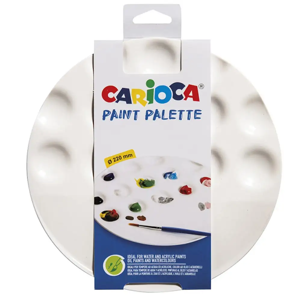Пластмасова палитра за рисуване 220mm - Carioca изображение 1