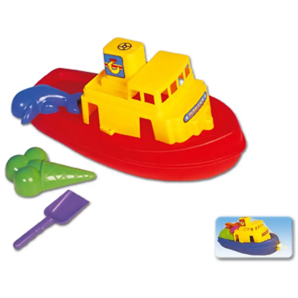 Плаваща малка лодка с форми за пясъчник - D-Toys изображение 1