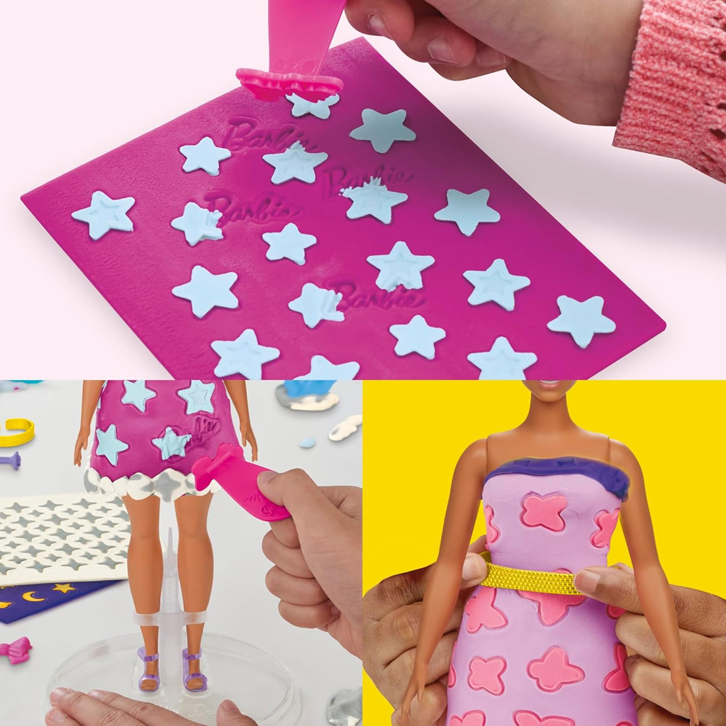 Play-Doh: Barbie блясък и скъпоценни камъни модел на глина комплект - Hasbro изображение 3