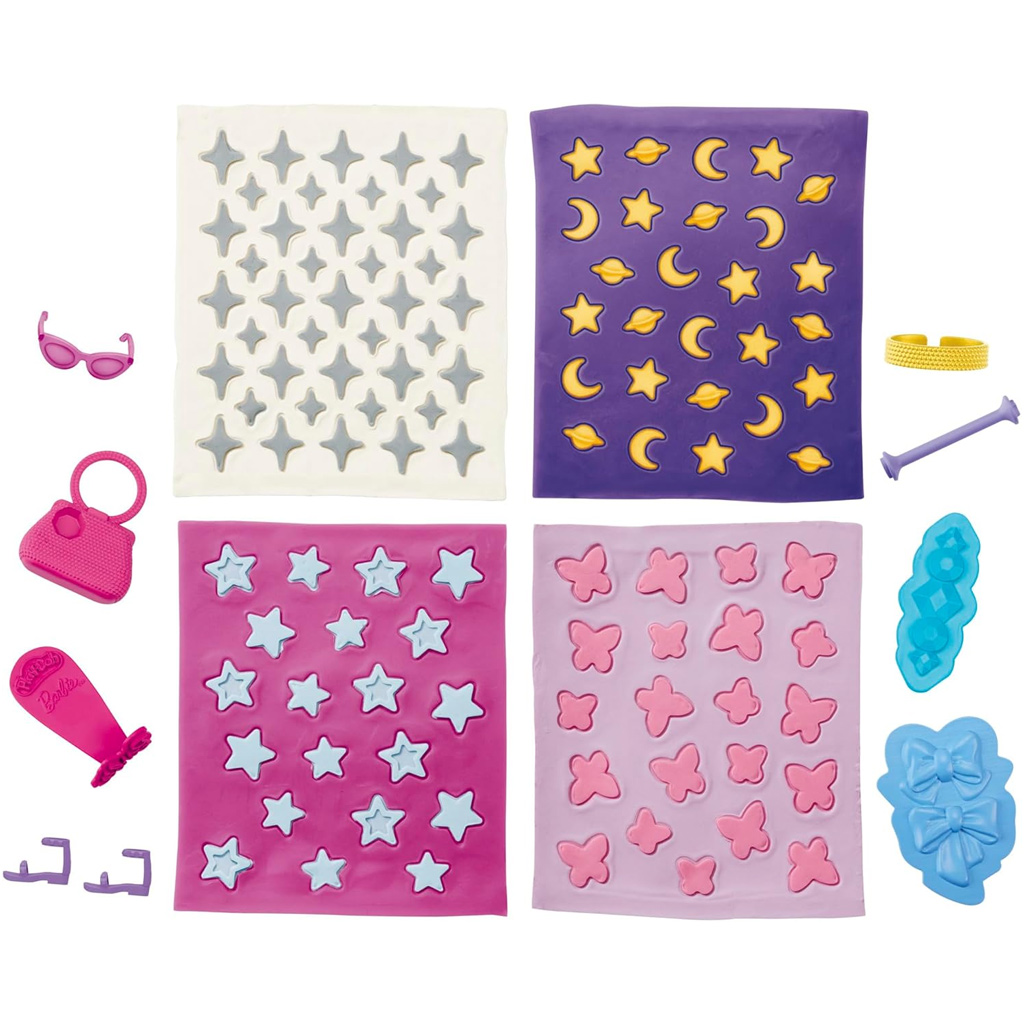 Play-Doh: Barbie блясък и скъпоценни камъни модел на глина комплект - Hasbro изображение 5