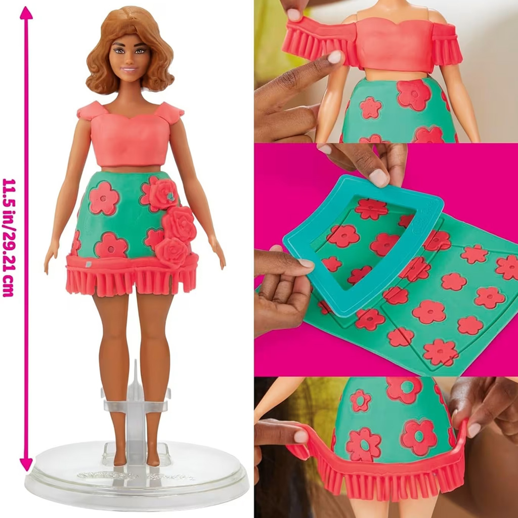 Play-Doh: Barbie цветни модели и ресни комплект за моделиране - Hasbro изображение 2