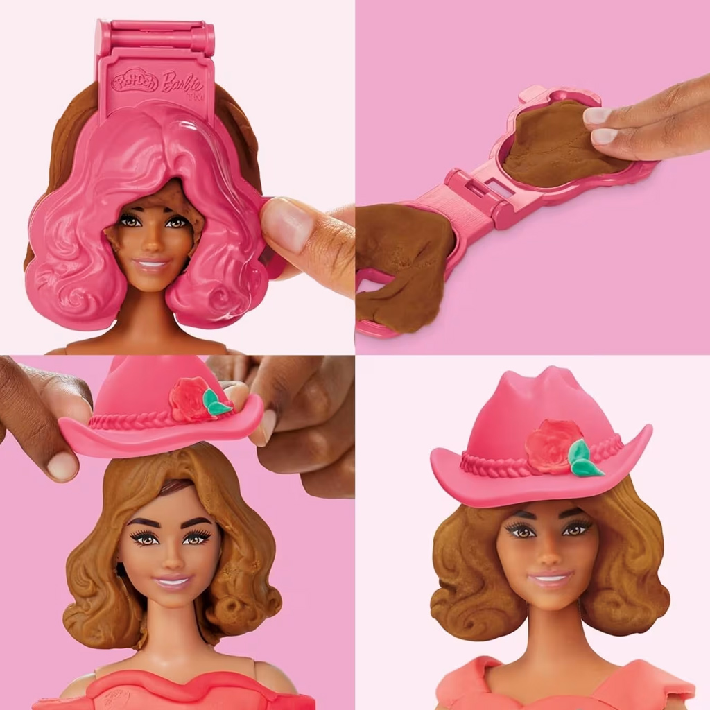 Play-Doh: Barbie цветни модели и ресни комплект за моделиране - Hasbro изображение 3